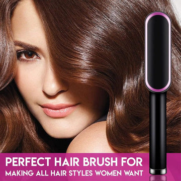 909 Hair Straightener Styling Brush for girls