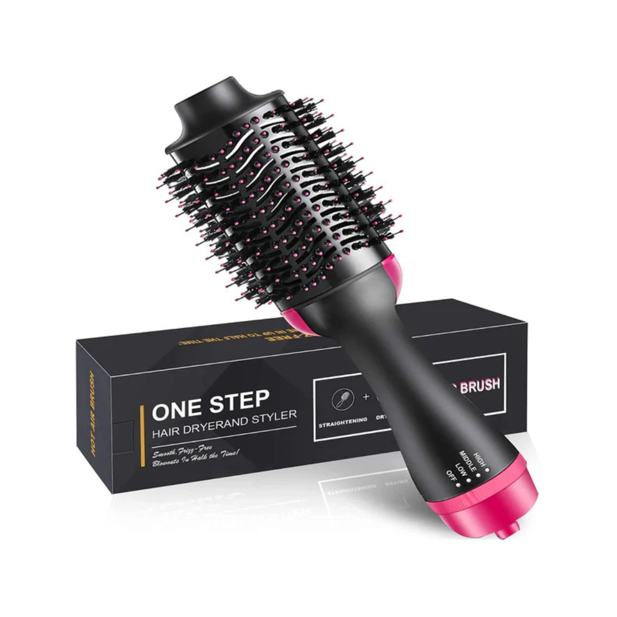 Hot Air Brush Multi-Function Hair Dryer & Styler – Blow Dryer, Volumizer & Straightener